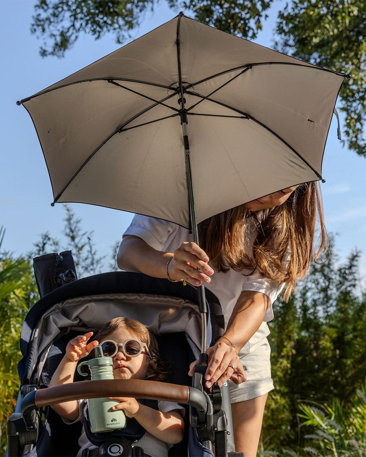 Parasoll til Barnevogn – Universalfeste