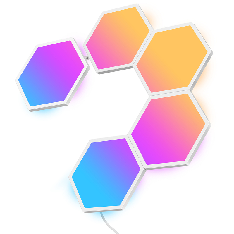 Govee Wandleuchte Hexa Light Panels, 5 Stück, multicolor