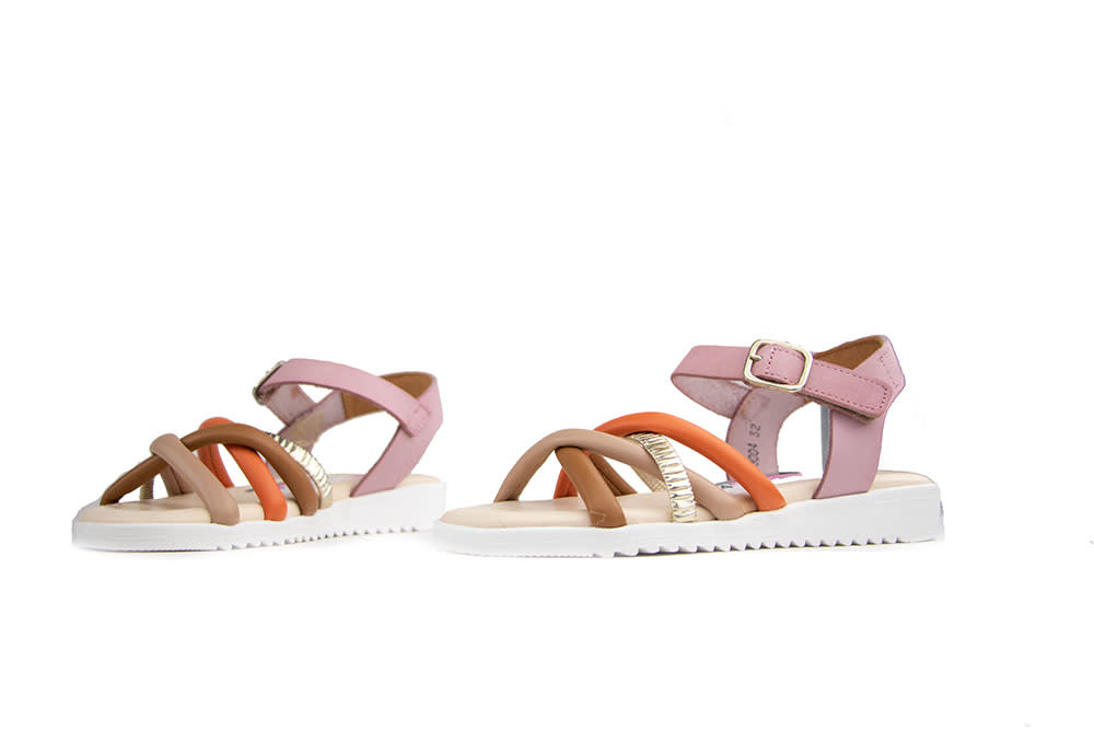 Develab Sandaal Orange Multi Fantasy