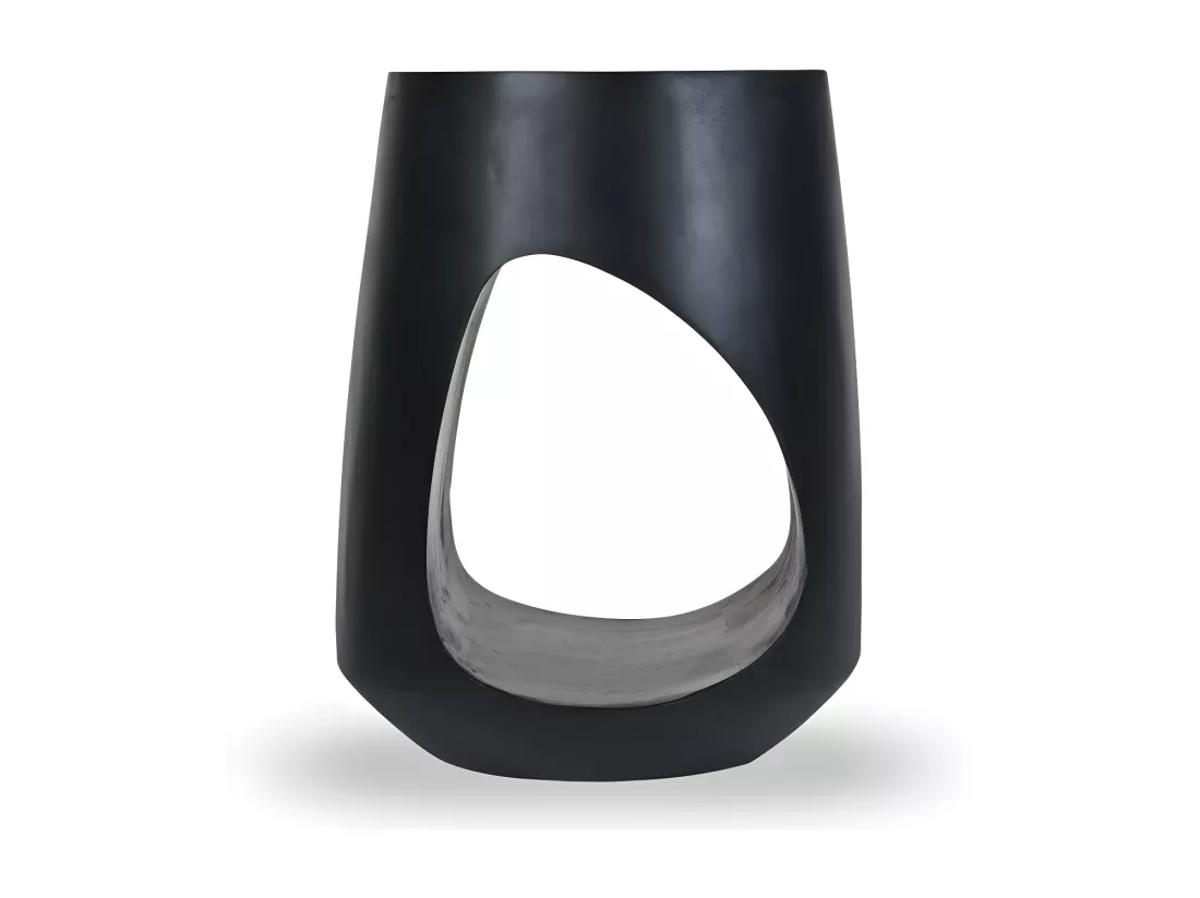 Wesi - Table d'appoint ø35cm - Noir