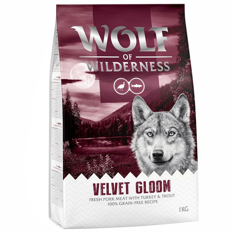Wolf of Wilderness Velvet Gloom dinde, truite - sans céréales