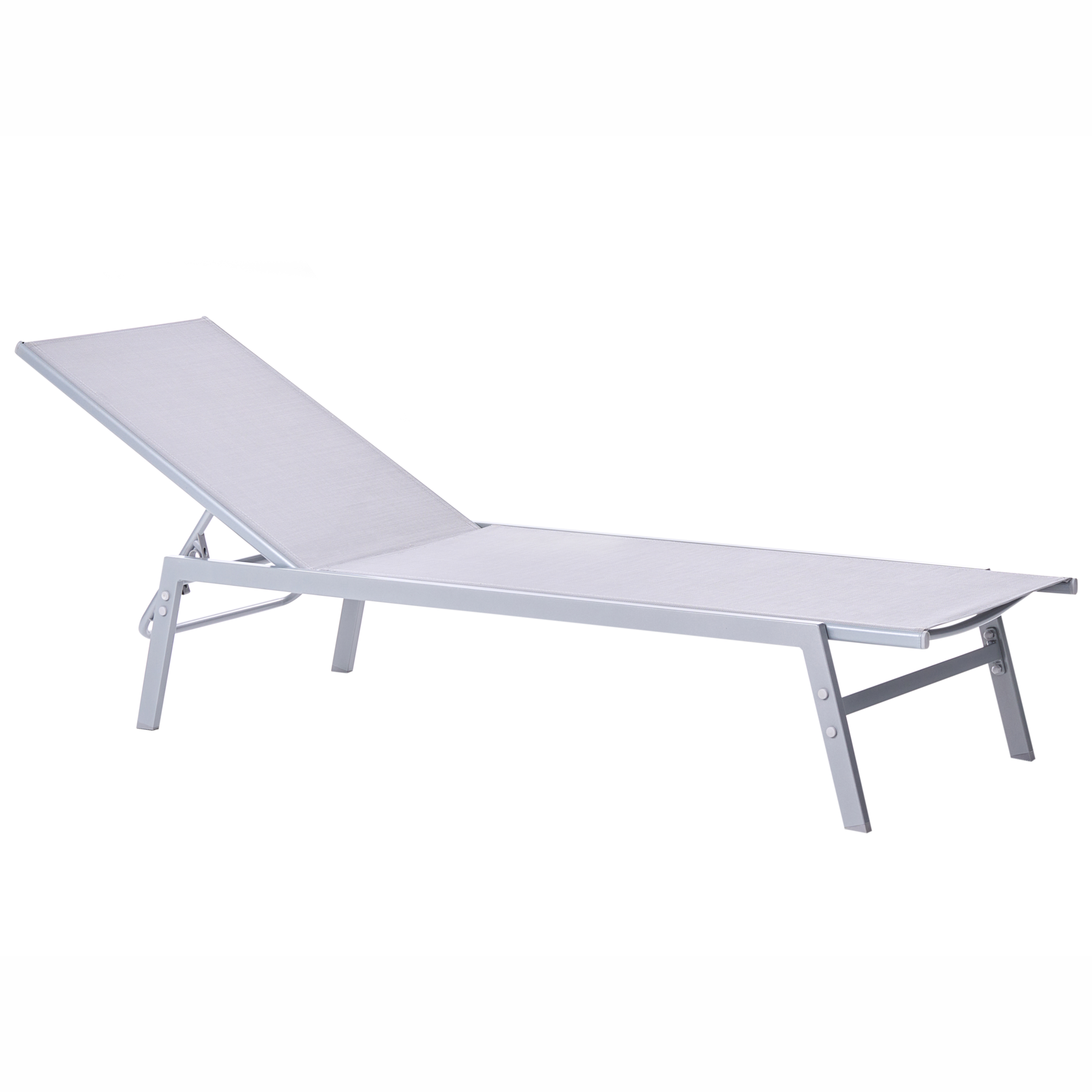 Beliani - NOLI - Strandstoel - Lichtgrijs - Polyester