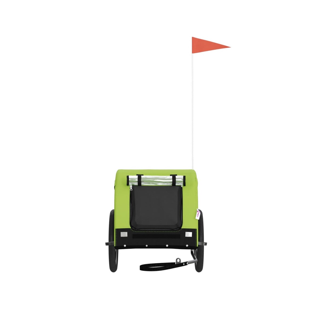 VidaXL Fahrradanhänger Hund 124 x 65 x 66 cm (L x B x H) grün