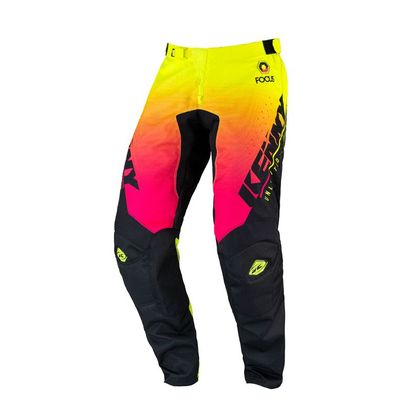 Pantalon cross Kenny TRACK FOCUS NEON YELLOW 2022 - Jaune / Noir