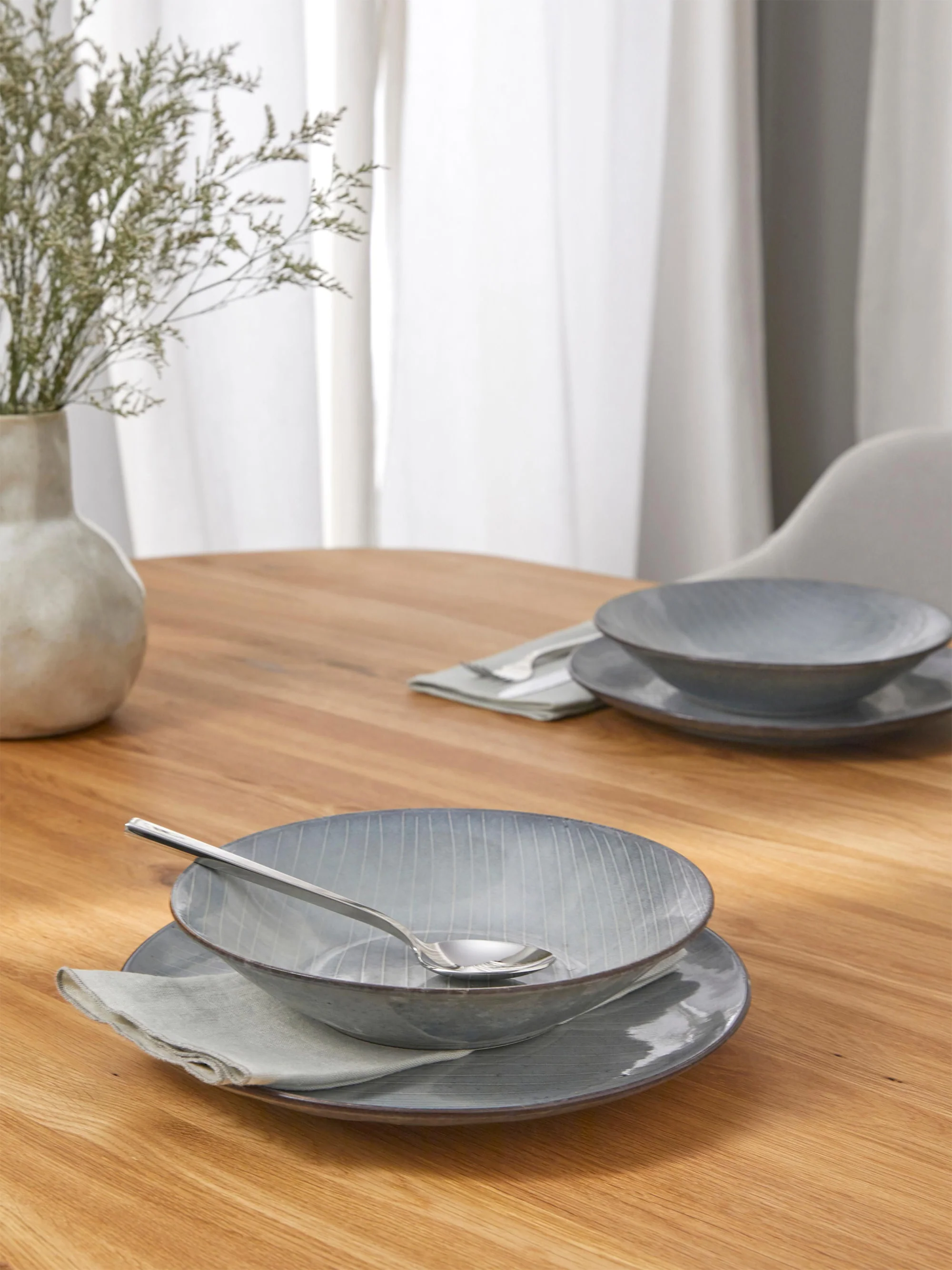 Handgemaakt soepbord Nordic Sea, 4 stuks