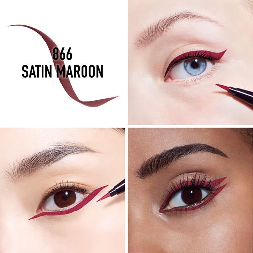 Dior Diorshow On Stage Liner, 866 Satin Maroon