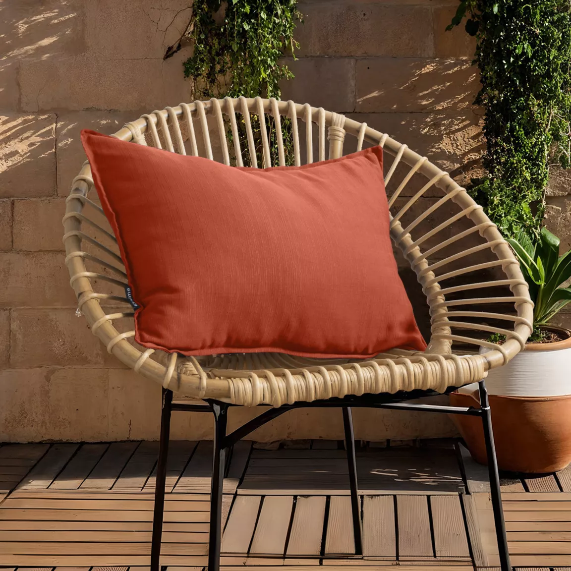 Coussin extérieur rectangulaire (40 x 60 cm) Sunset Terracotta