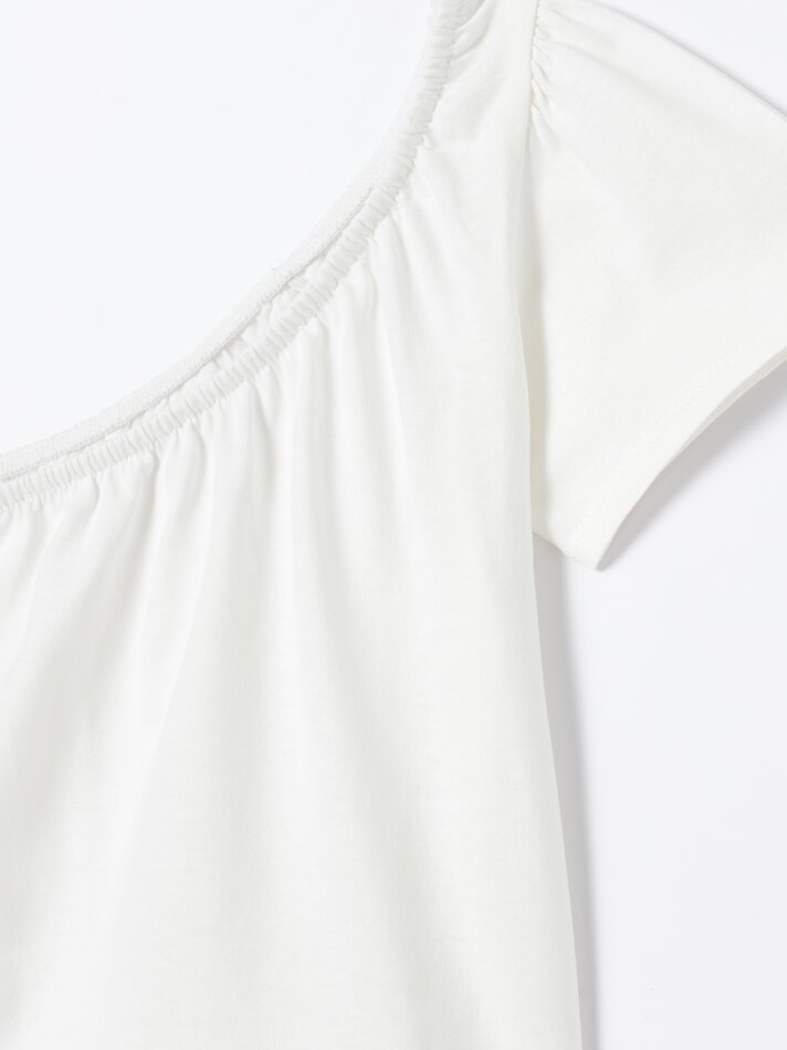 Camiseta assimétrica - Off White