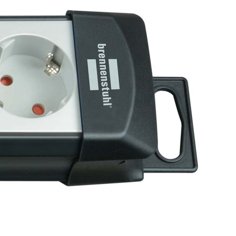 Brennenstuhl Premium-Line 1951500100 stekkerdoos 10-voudig met beveiliging 3m zw/gr