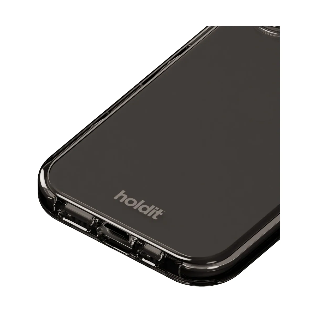 Holdit Seethru iPhone 16 deksel (sort)