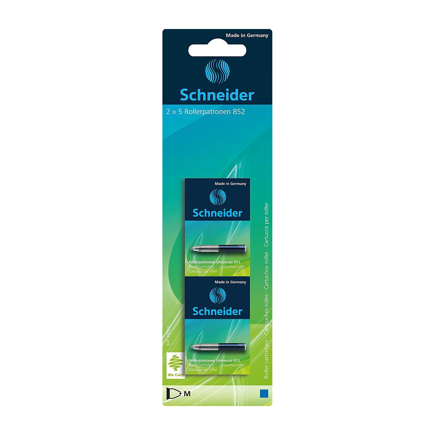 Schneider Tintenrollerpatronen Universal blau 2x 5er