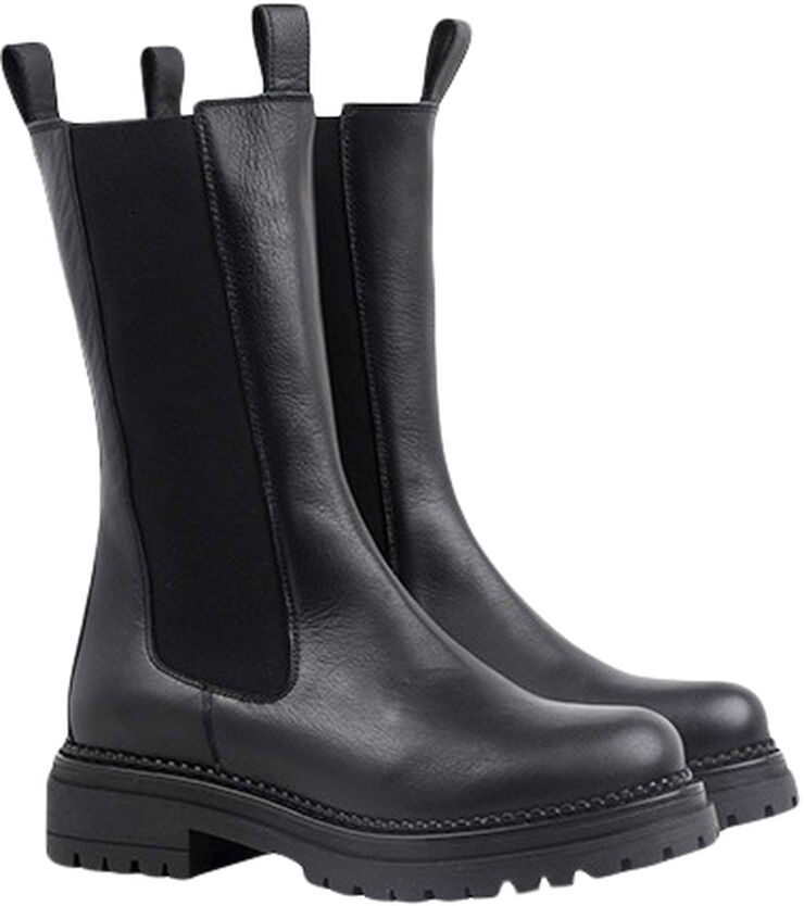 Cashott CASHANNAH Chelsea High Cut Leather Delfi black 256