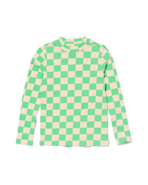 t-shirt enfant côtelé vert