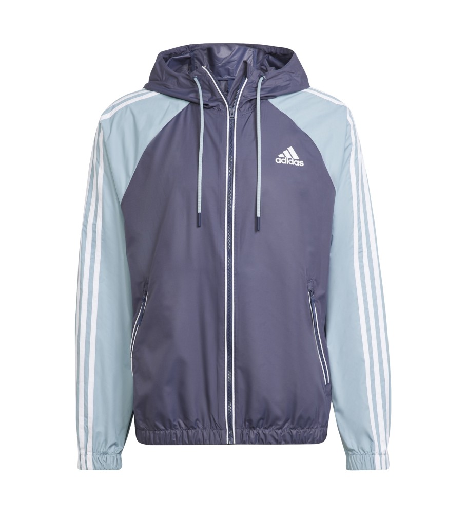 Jaqueta corta-vento azul adidas BSC