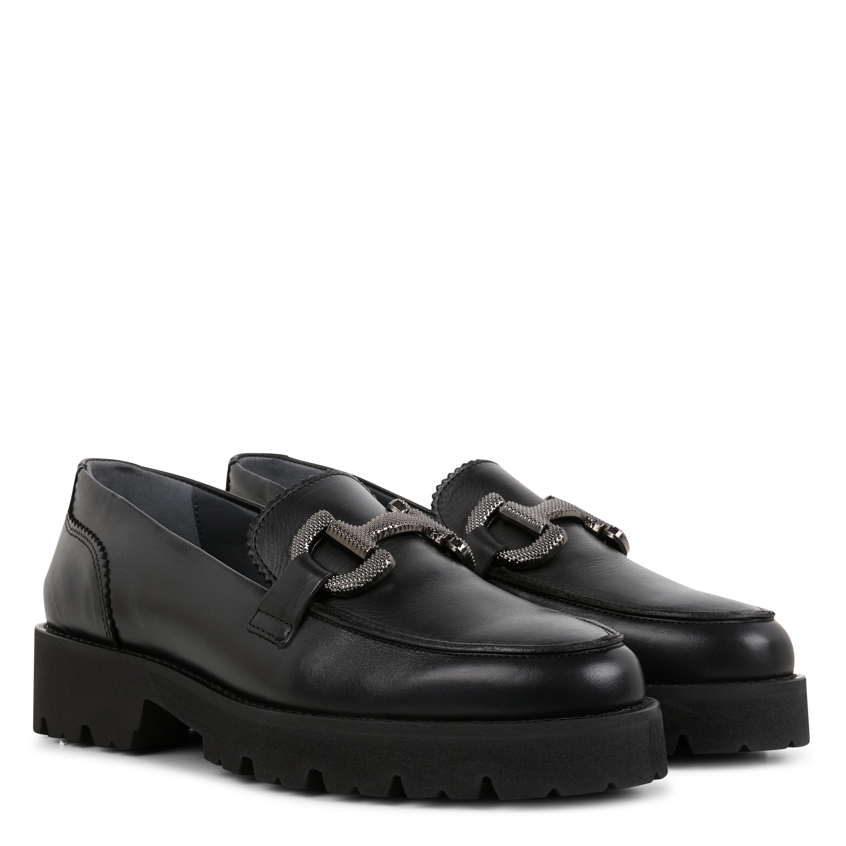 FRIVOLE - Mocassins en cuir| Noir