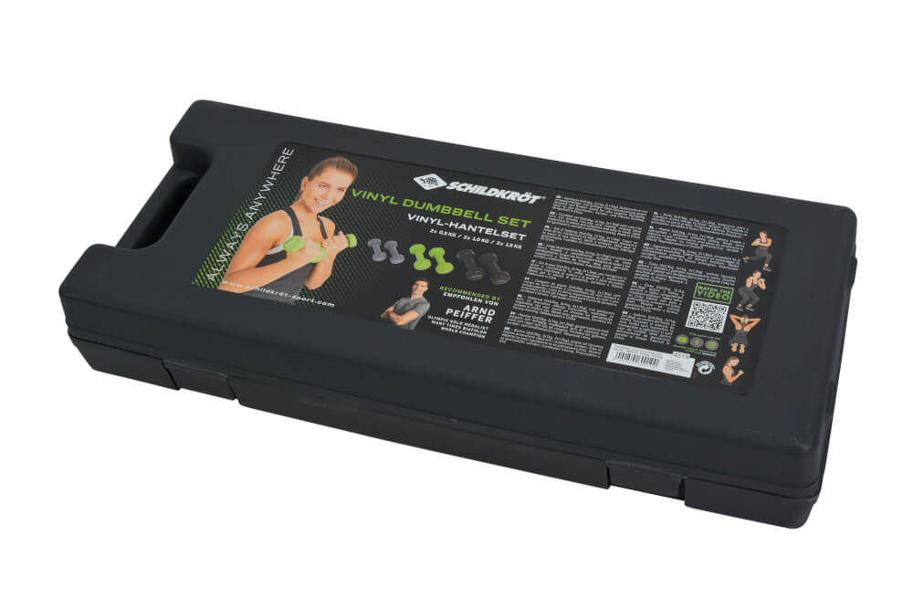 Schildkröt Fitness - VINYL-HANTELSET im ABS-Kunststoffkoffer,