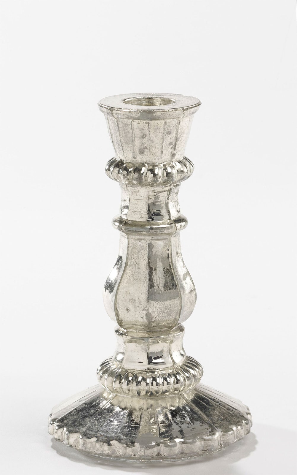 casaNOVA Kerzenständer klein 14 cm silberfarbig