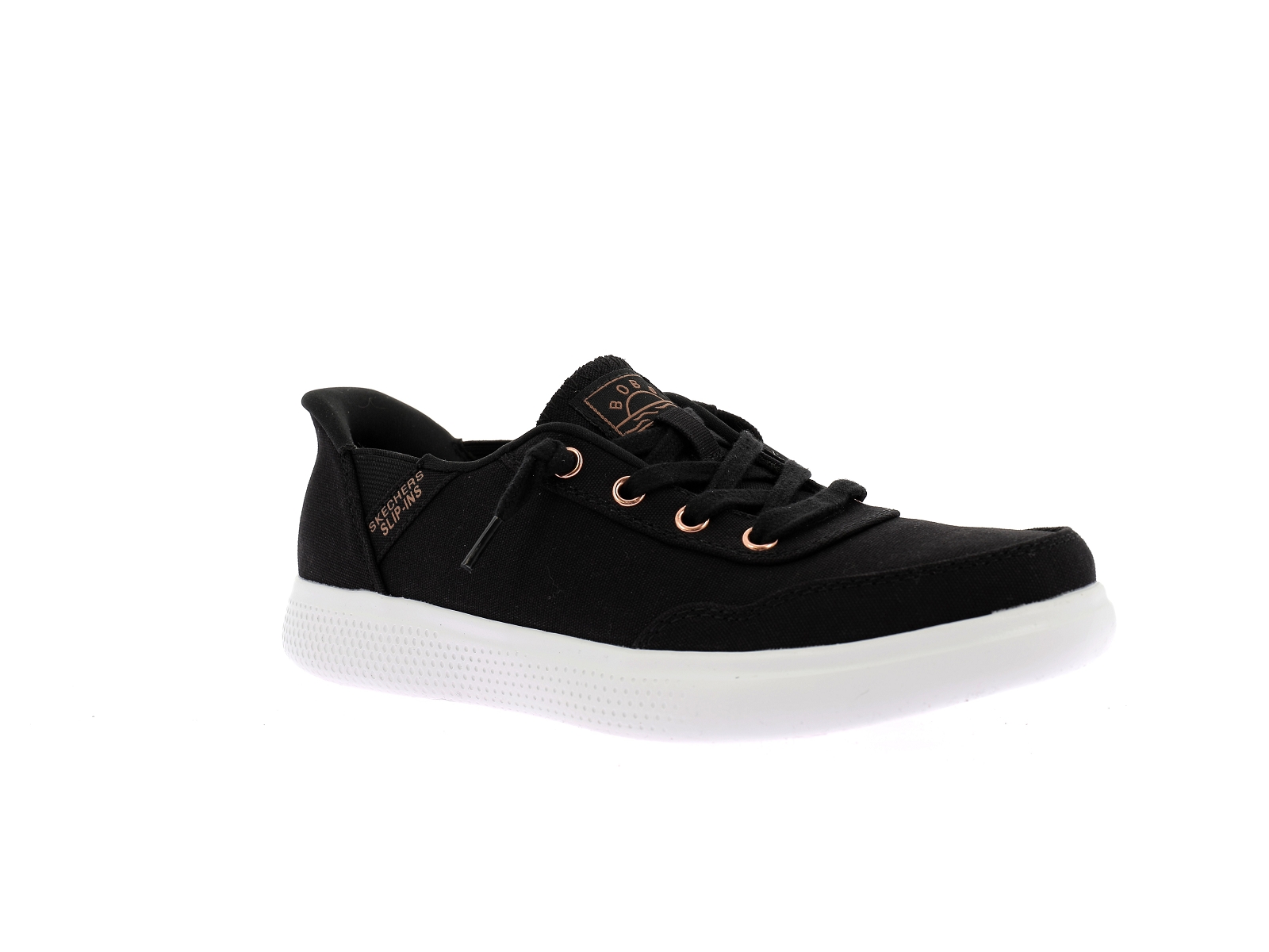 Skechers-BOBS SKIPPER KEEP IT SWEE Textile Noir Bronze