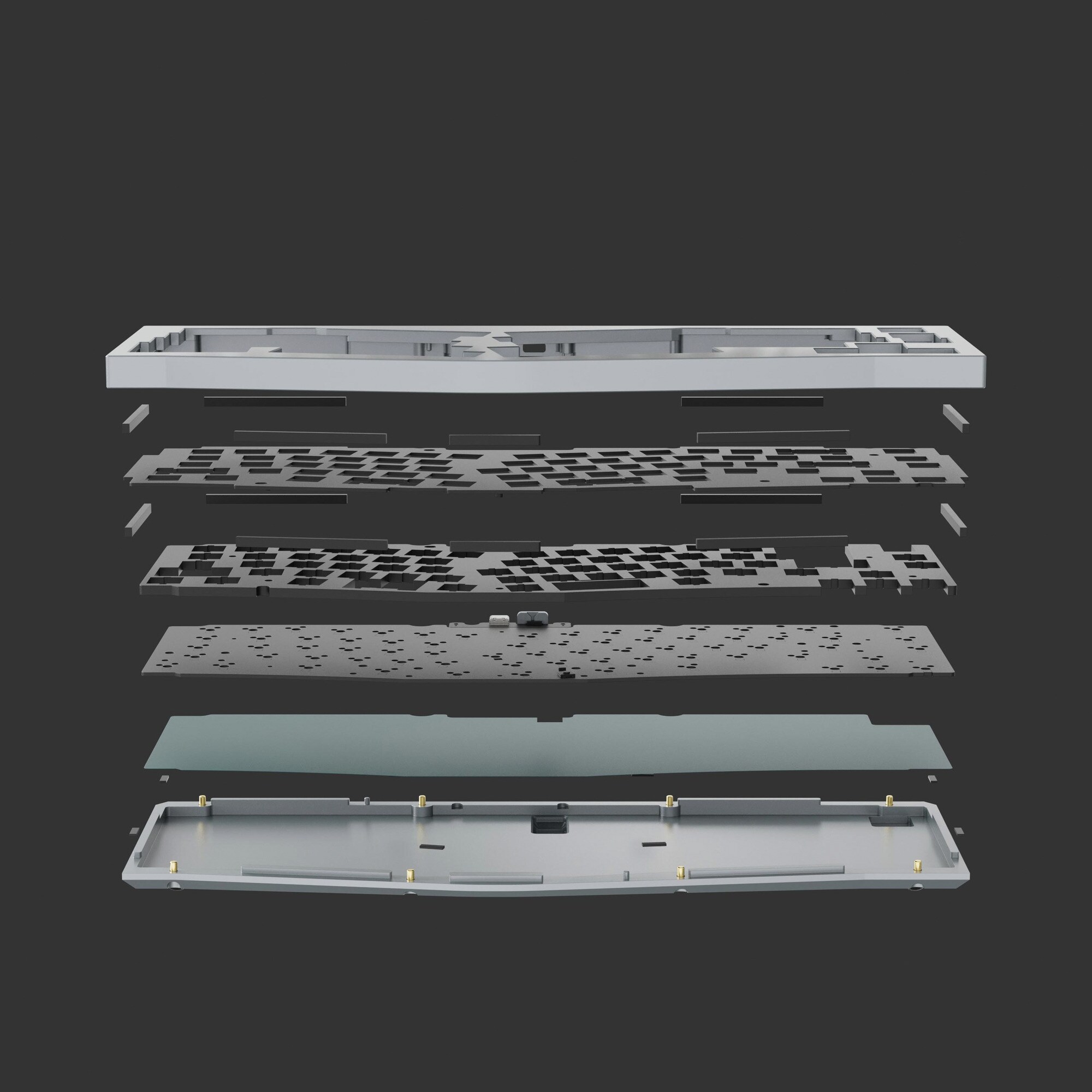 Keychron Gaming-Tastatur Q8 Barebone ISO Knob