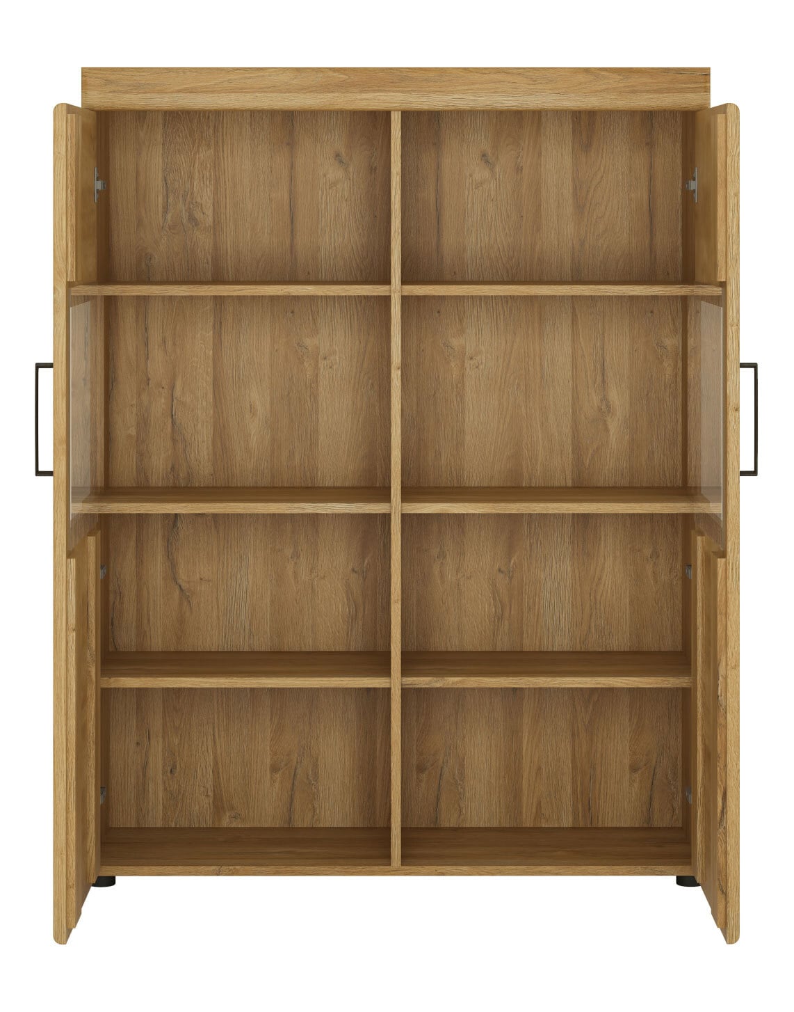 Highboard CORTINA 101,9 x 133 cm Eiche braun