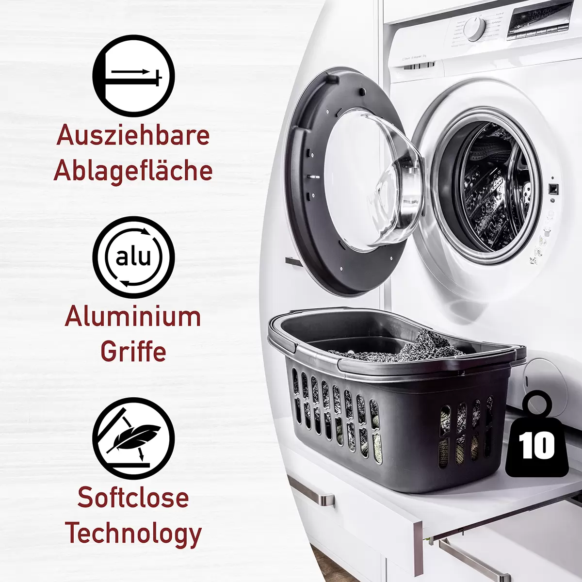 Geräteschrank 1 Galleria Bianco weiss