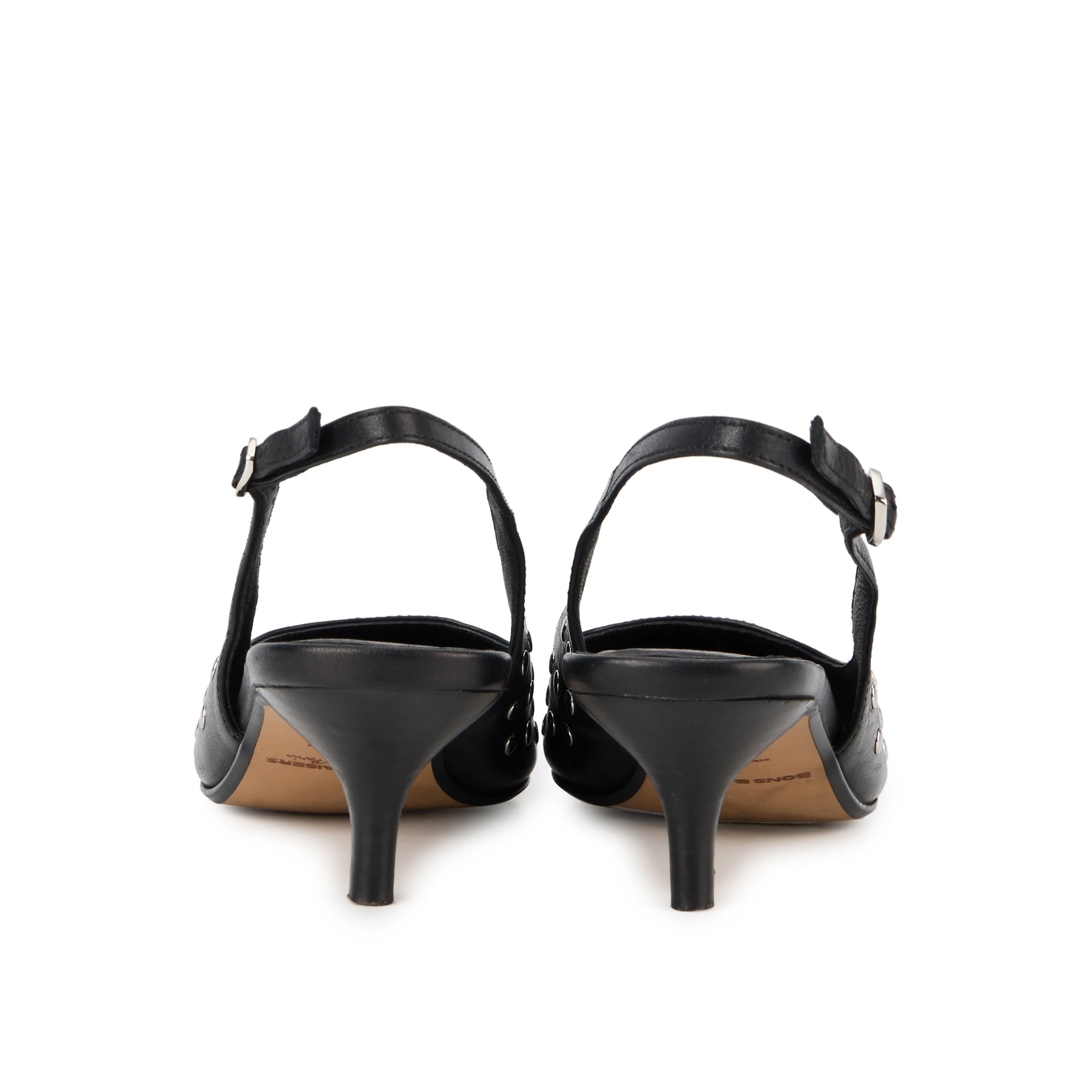 JANET CUIR LISSE STUDS - Escarpins en cuir | Noir