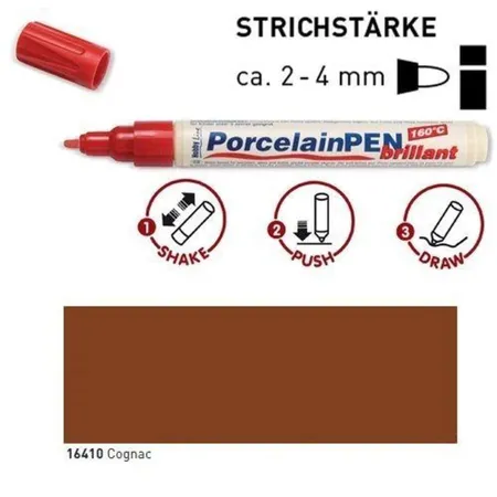 KREUL PorcelainPen brillant 160°C Cognac