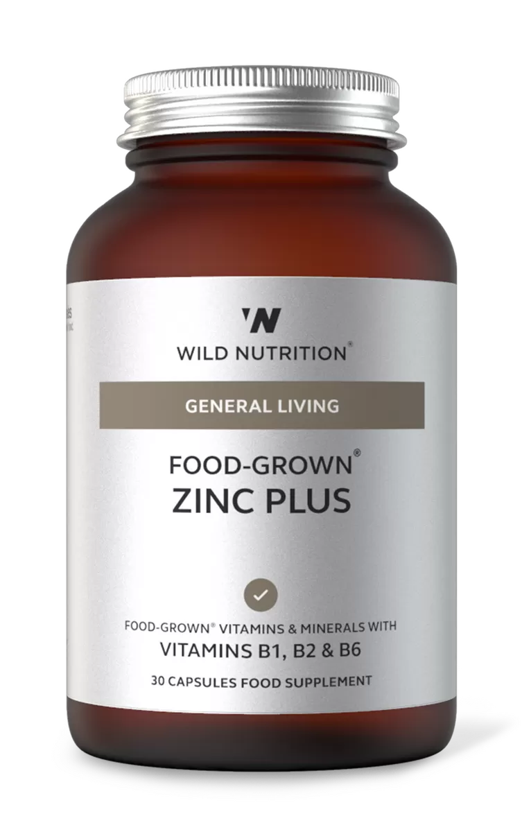 Wild Nutrition Food-Grown Zinc Plus - 30 kaps.