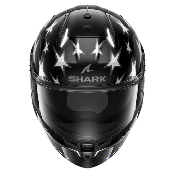 Shark - Casque Skwal i3 US Flag - Troy Lee Designs Noir / Anthracite / Blanc