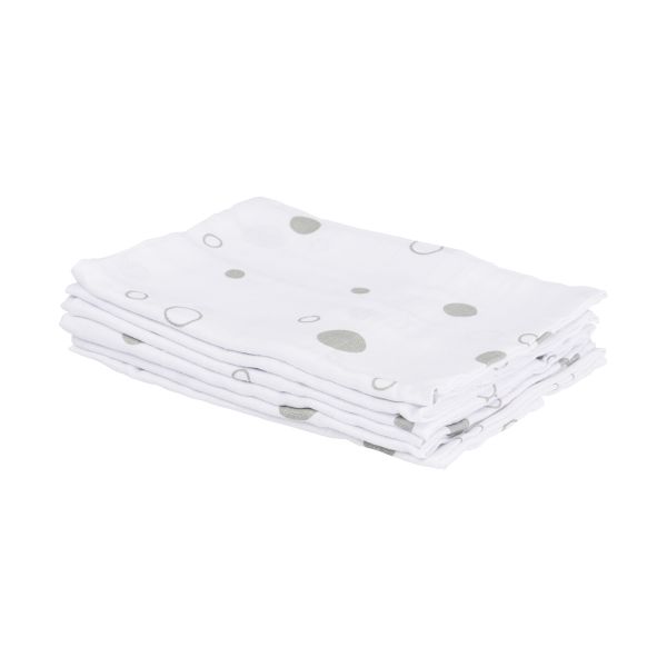 Basicline Bubble Hydrofiel Luiers Grey 6 Stuks