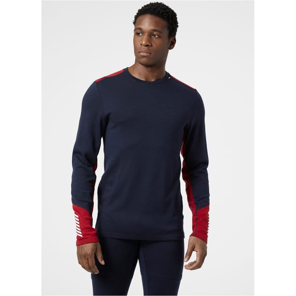 T-shirt thermique HELLY HANSEN LIFA MERINO MIDWEIGHT CREW NAVY NSF