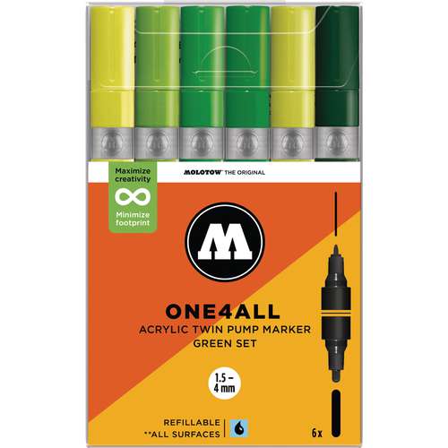 MOLOTOW™ ONE4ALL Acrylic Twin 6er-Sets