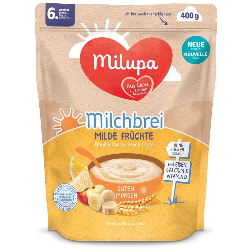 MilupaMilupa   Milchbrei Guten Morgen 6m+ Milde Früchte