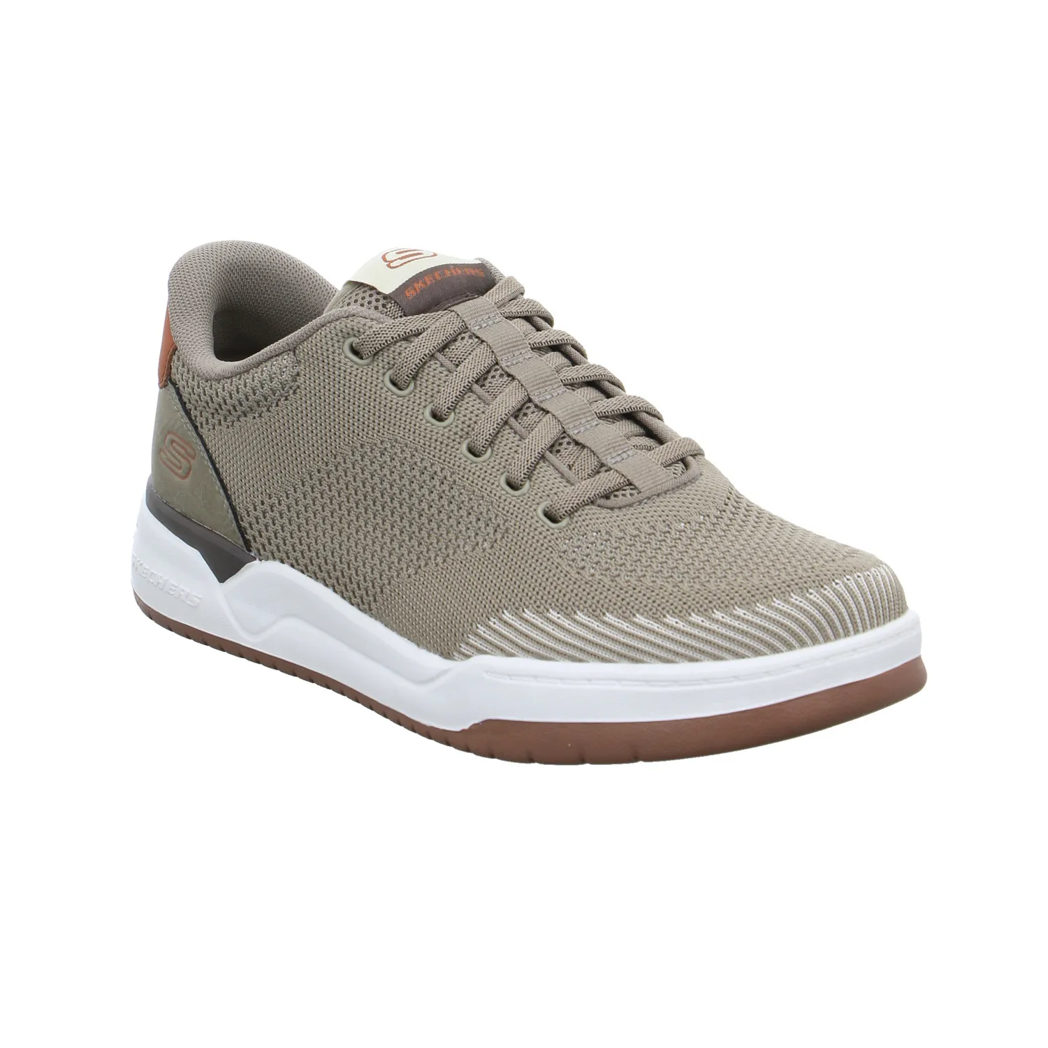 SKECHERS Halbschuhe Sneaker Stoff Beige Synthetik