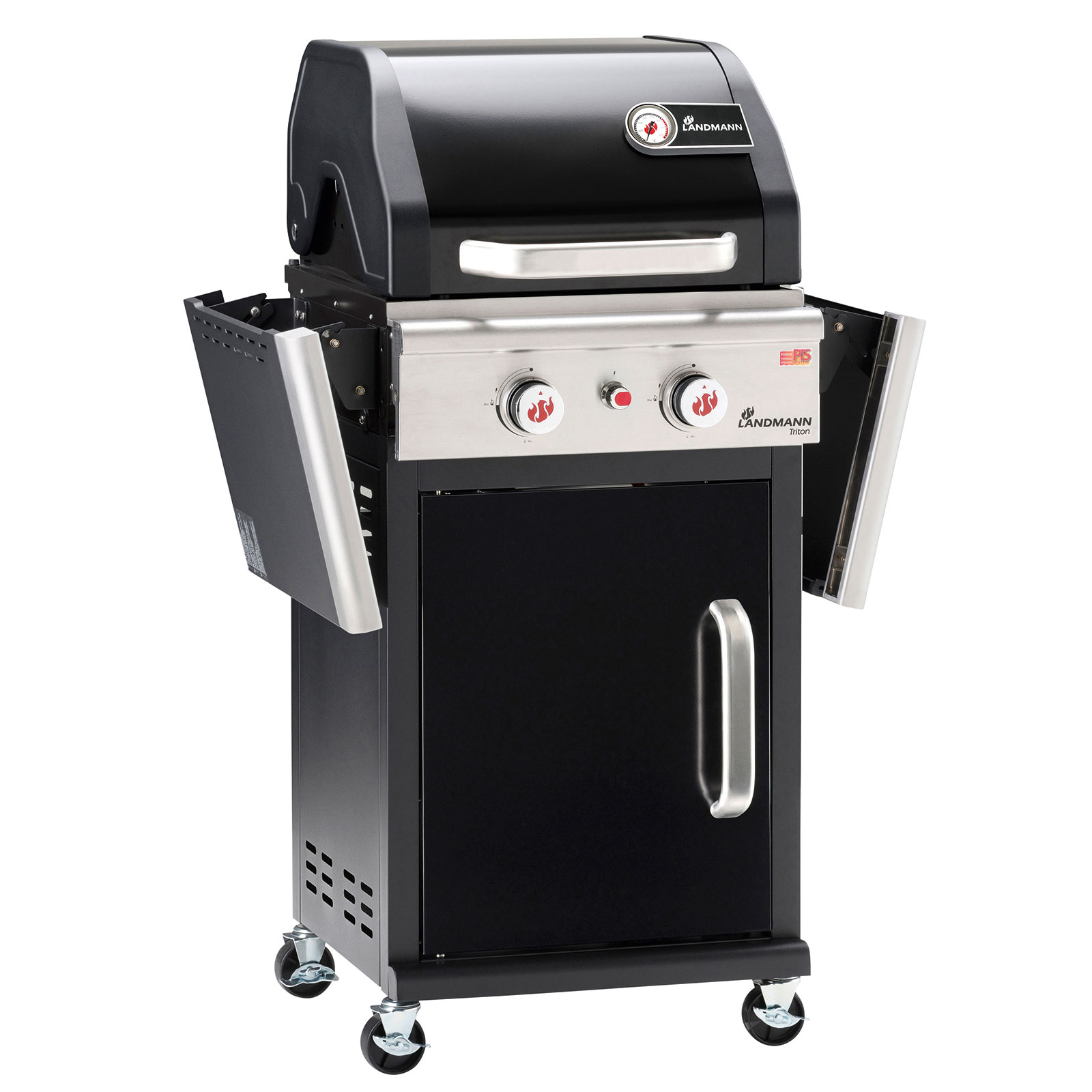 LANDMANN Gasgrill - schwarz - 2 Brenner