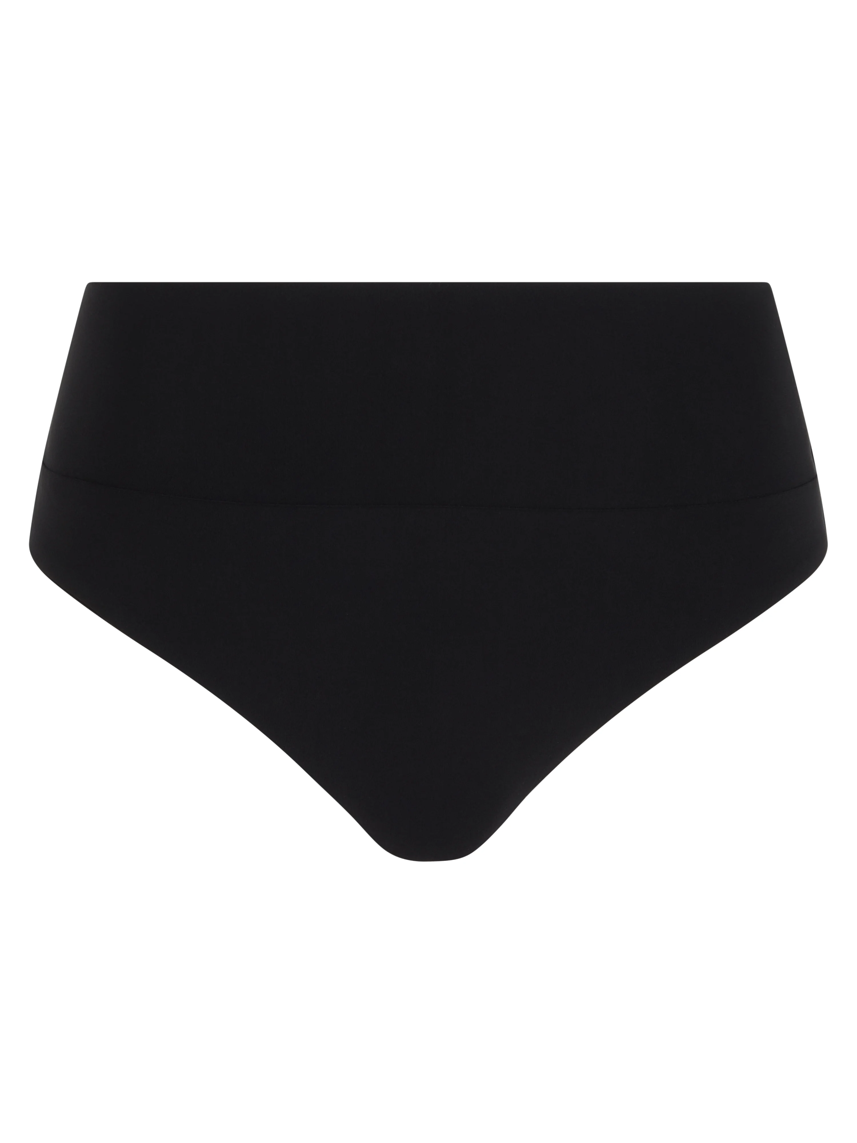 EMBLEM - Bas de maillot de bain culotte taille haute ajustable | Noir