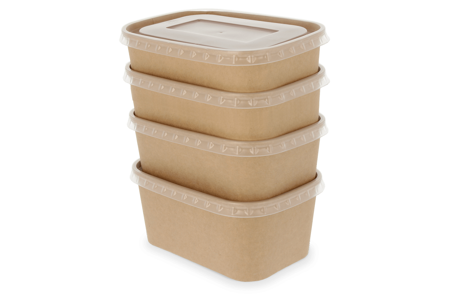 Maaltijdbak karton 650ml Kraft