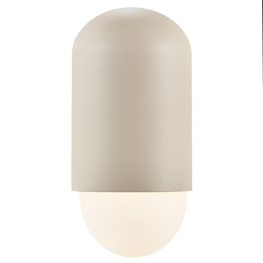 Heka wandlamp in zandkleur E27 IP44