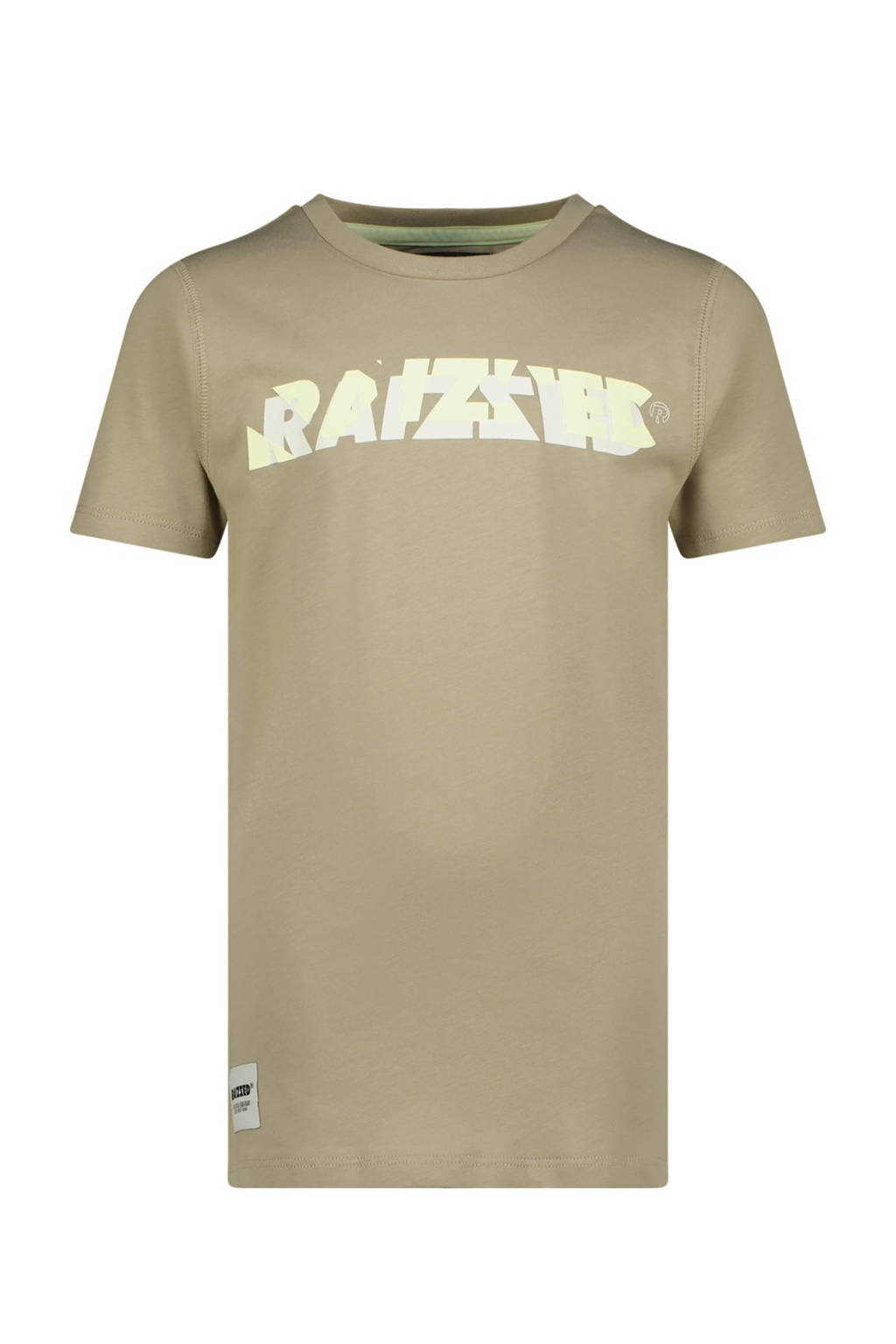 Raizzed T-shirt Augsburg met logo zand