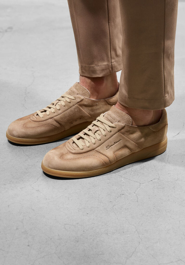 camel santoni lage sneakers oly cube