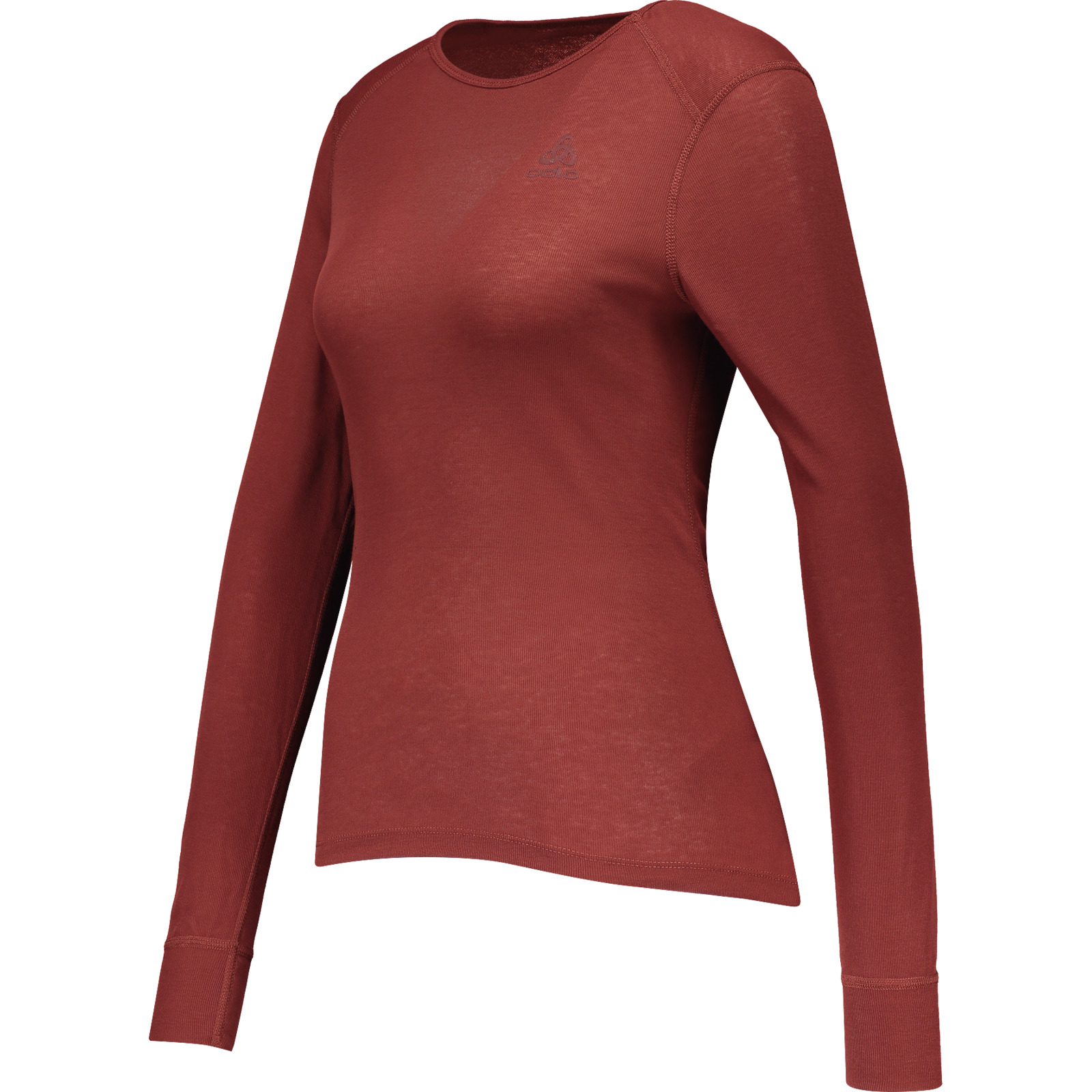 Odlo Active Warm Damen-Langarmshirt Crew Neck XS, dunkelrot