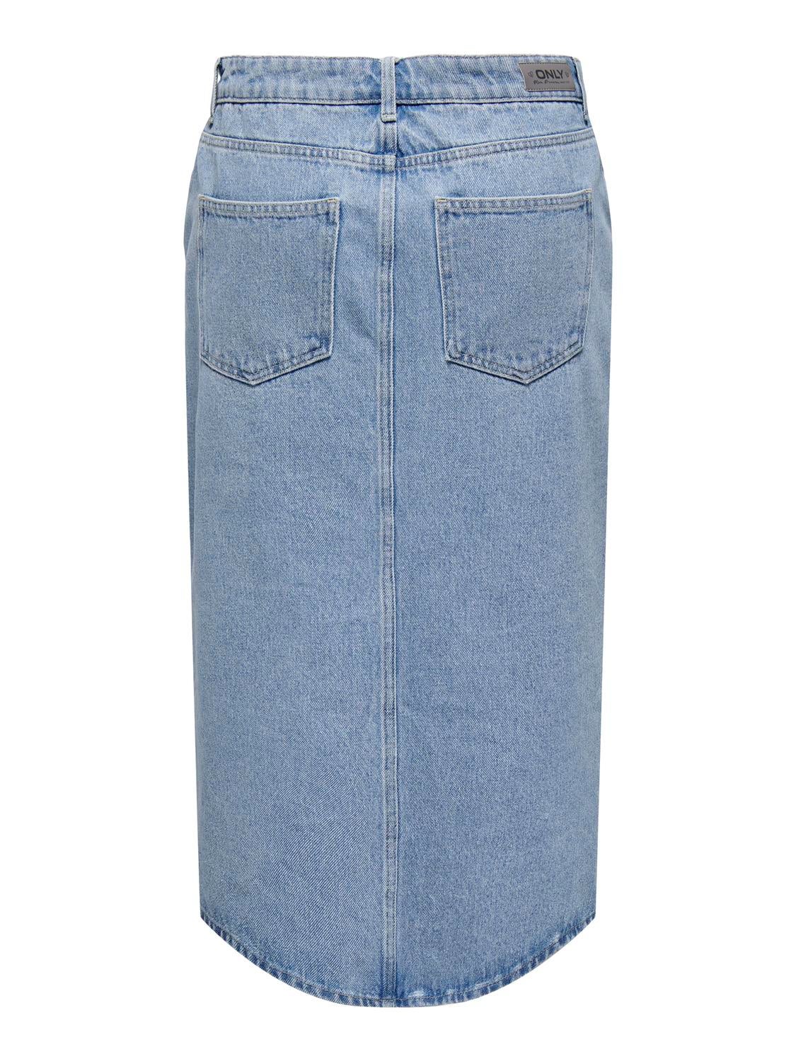 ONLBIANCA Jeansrock Light Blue Denim