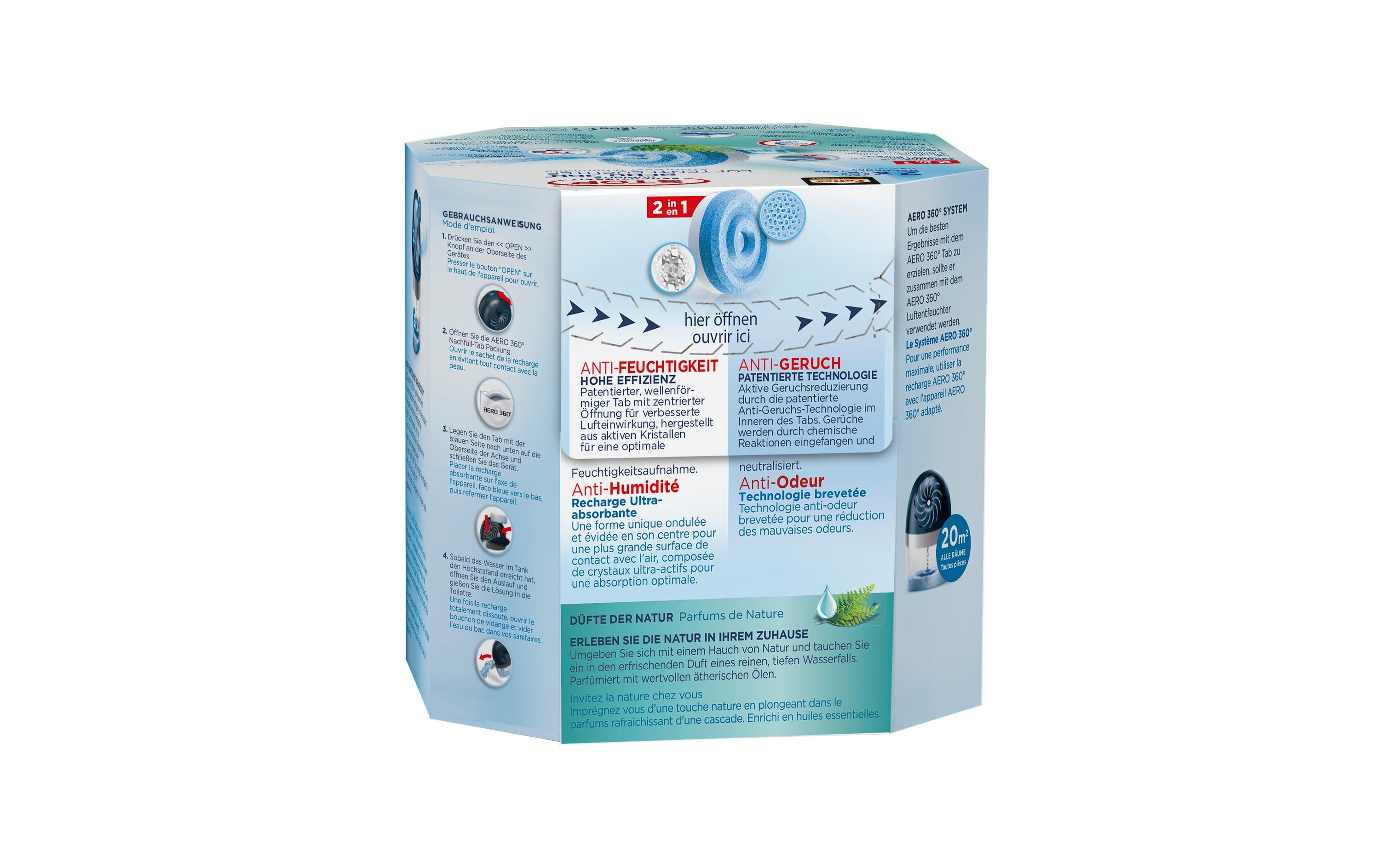 Nachfüll-Tabs Aero 360 Frischer Wasserfall 2 x 450 gTabs Nachfüllpack