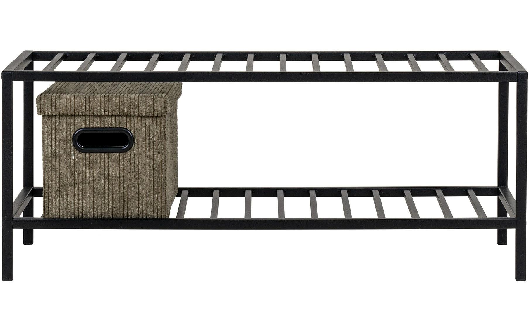 Schuhregal Vita 79 x 34 cm, SchwarzSchuhablage