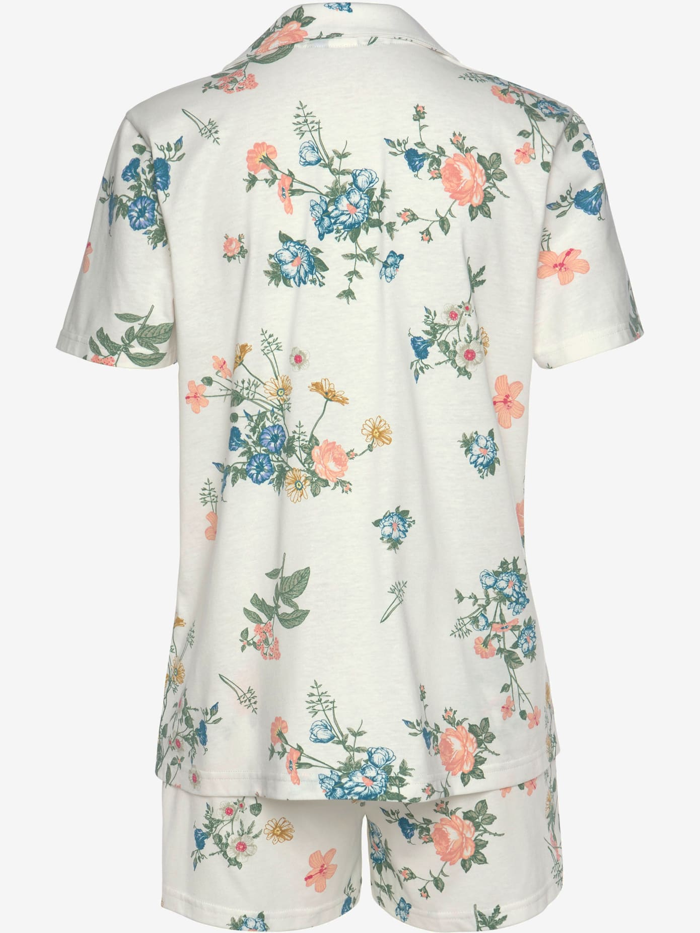 Pyjama court fantaisie coupe classique