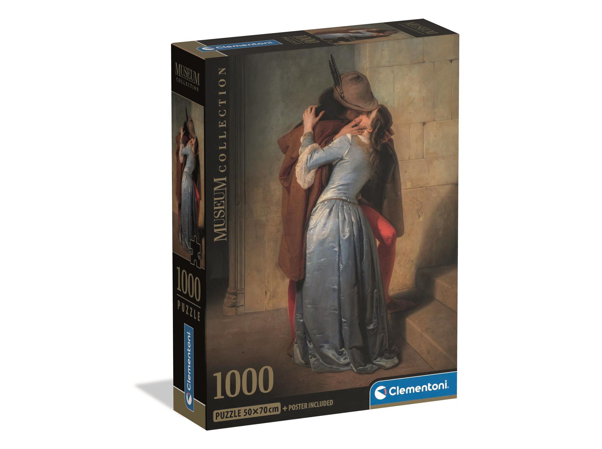PUZZLE MUSEUM CLEMENTONI HAYEZ O BEIJO 1000 PEÇAS