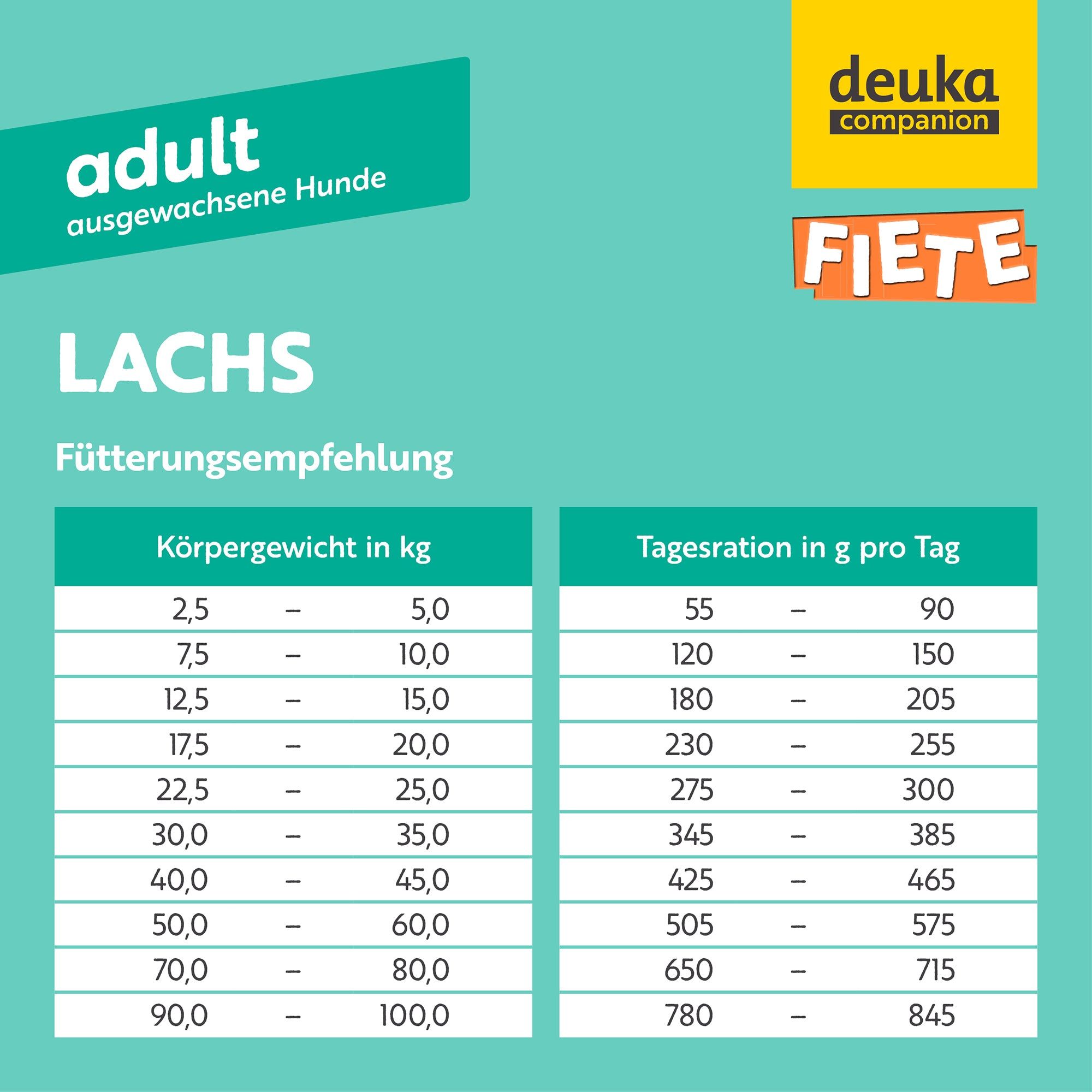 FIETE Adult Lachs - Getreidefreies Trockenfutter für Hunde