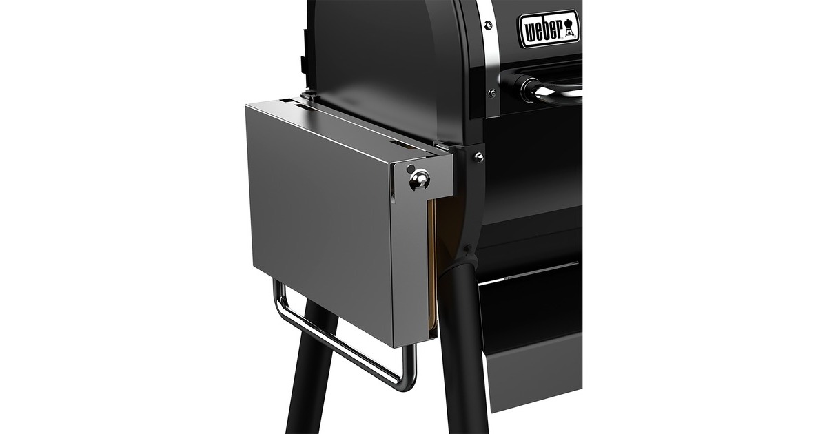 WeberRoestvrijstalen opklapbare zijtafel - SmokeFire EX4 en EX6  (Roestvrij staal)