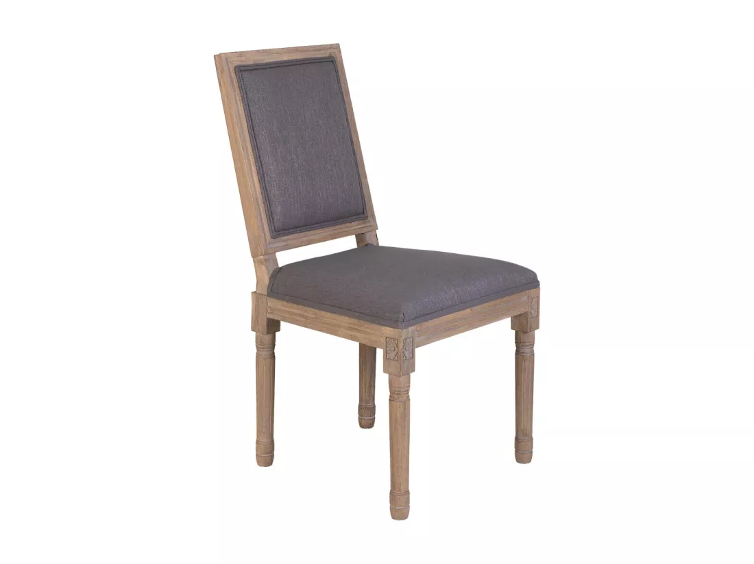 Chaise en bois rembourrée 50x46x95h cm