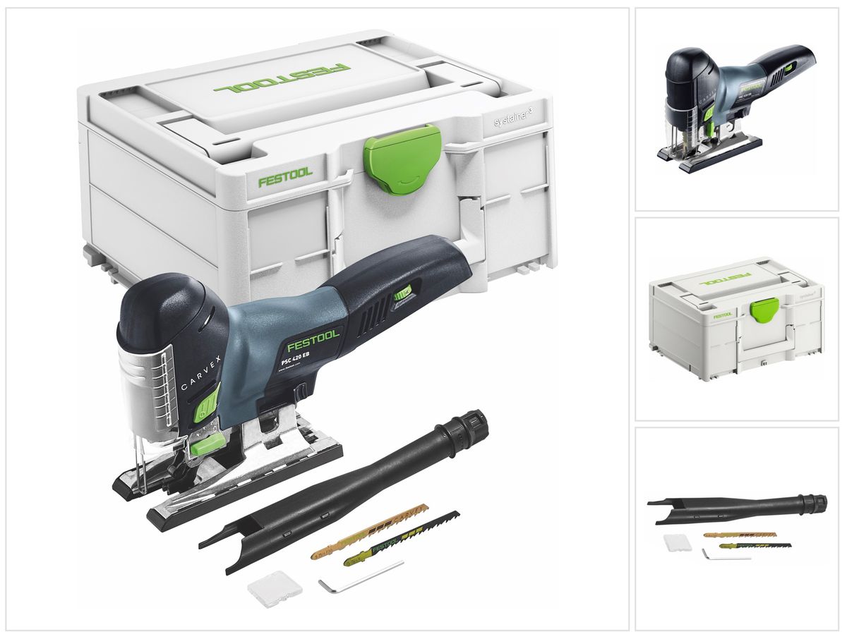 Festool CARVEX PSC 420 EB-Basic Accu Decoupeerzaag 18 V 120 mm (576521) Borstelloos + systainer - zonder accu, zonder lader (opvolger van 574713)